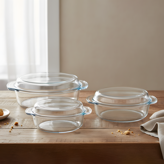 Pyrex Pot Set - 3 Pcs